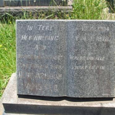 VORSTER Olof Abraham 1904-1978