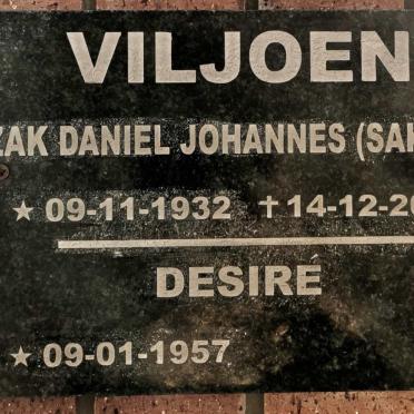 VILJOEN Izak Daniel Johannes 1932-2021 :: VILJOEN Desire 1957-