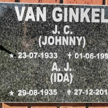 GINKEL J.C., van 1933-1999 &amp; A.J. 1935-2018