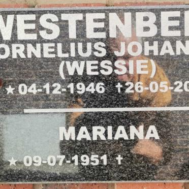 WESTENBERG Cornelius Johannes 1946-2011 &amp; Mariana 1951-