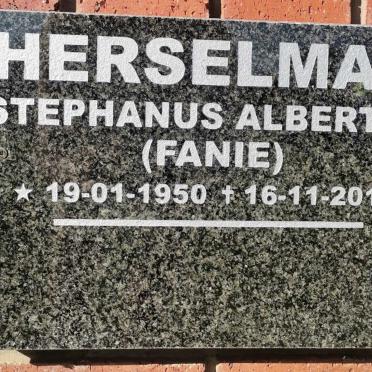 HERSELMAN Stephanus Albertus 1950-2015