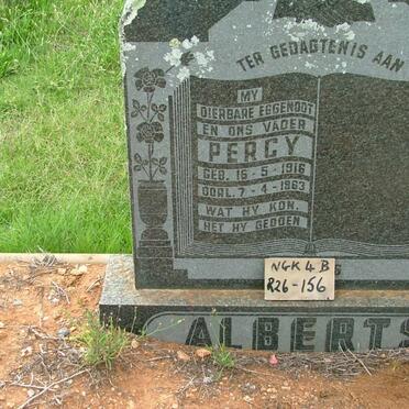 ALBERTS Percy 1916-1963