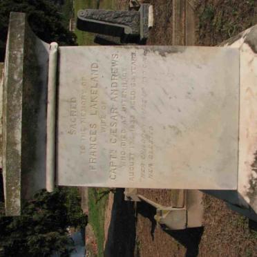 ANDREWS Frances nee LAKELAND -1833