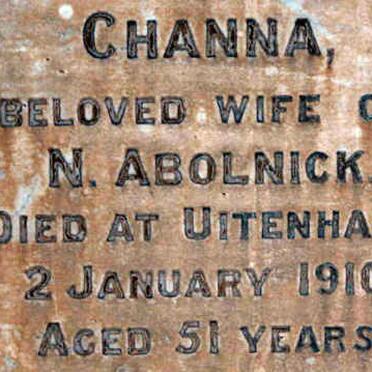 ABOLNICK Channa -1910