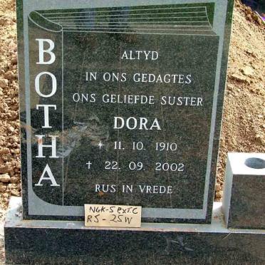 BOTHA Dora 1910-2002
