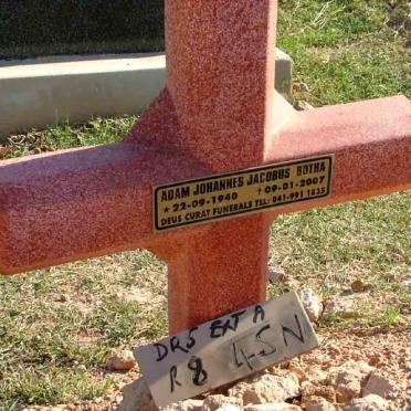 BOTHA Adam Johannes Jacobus 1940-2007