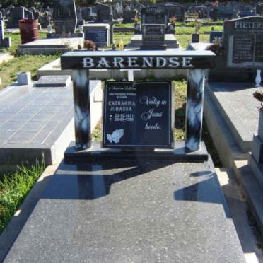 BARENDSE Catharina Johanna 1921-1999