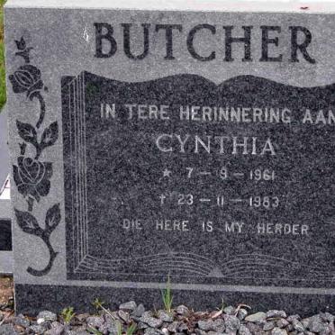 BUTCHER Cynthia 1961-1983