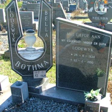 BOTHMA Lodewyk 1934-1990
