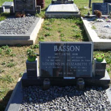 BASSON Lourens M. 1937- &amp; Elizabeth T. 1943-19??
