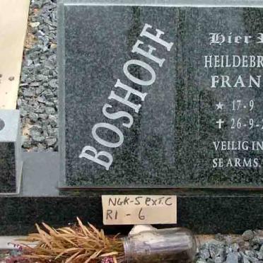 BOSHOFF Heildebrandt Frances 1966-2005