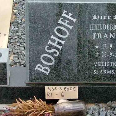 BOSHOFF Heildebrandt Frances 1966-2005