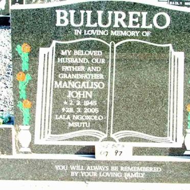 BULURELO Mangaliso John 1945-2005