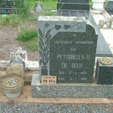 BEER Petronella H., de 1899-1967