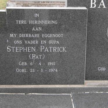 BASSON Stephen Partrick 1915-1974