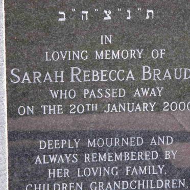 BRAUDE Sarah Rebecca -2000