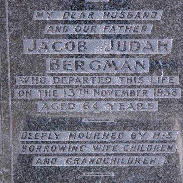 BERGMAN Jacob Judah -1938