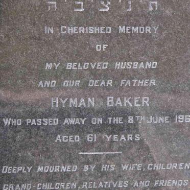 BAKER Hyman -1963