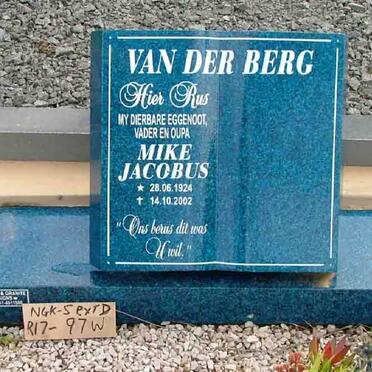 BERG Mike Jacobus, van der 1924-2002