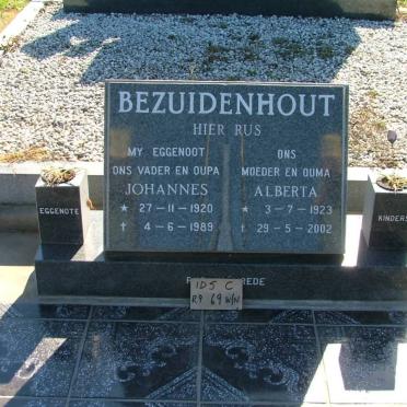 BEZUIDENHOUT Johannes 1920-1989 &amp; Alberta 1923-2002