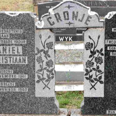 CRONJE Daniel Christiaan 1901-1960 &amp; Fredrika Theunsina 1903-1953
