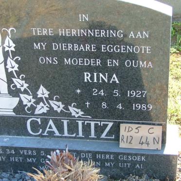 CALITZ Rina 1927-1989