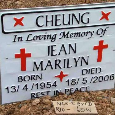 CHEUNG Jean Marilyn 1954-2006