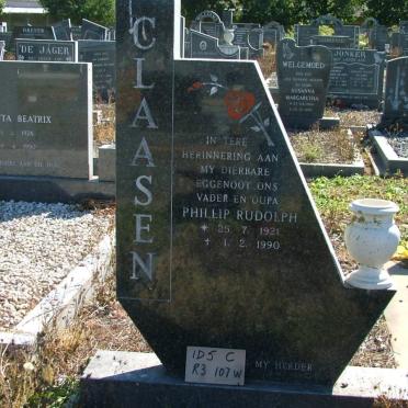CLAASEN Phillip Rudolph 1921-1990