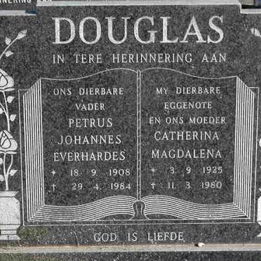 DOUGLAS Petrus Johannes Everhardes 1908-1984 &amp; Catherina Magdalena 1925-1980