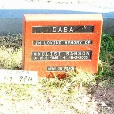 DABA Mxolisi Samson 1945-2005