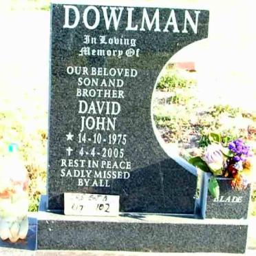 DOWLMAN David John 1975-2005