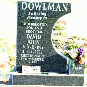 DOWLMAN David John 1975-2005
