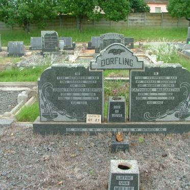 DORFLING Johan Frederick Albertus 1896-1975 &amp; Catharina Margaretha 1902-1964