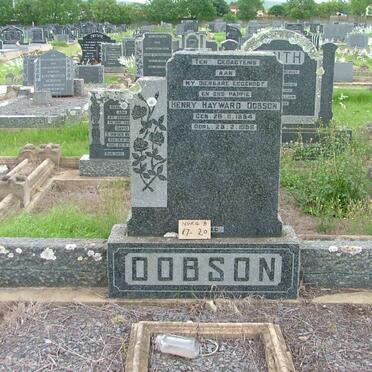 DOBSON Henry Hayward 1884-1956