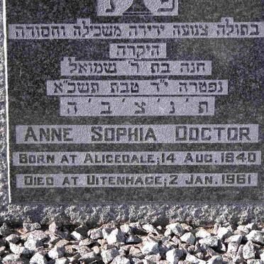 DOCTOR Anne Sophia 1940-1961