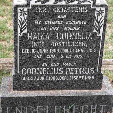 ENGELBRECHT Cornelius Petrus 1906-1988 &amp; Maria Cornelia OOSTHUIZEN 1909-1952