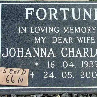 FORTUNE Johanna Charlotta 1939-2003