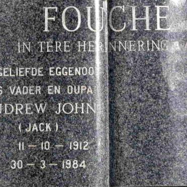 FOUCHE Andrew John 1912-1984
