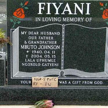 FIYANI Mbuto Johnson 1940-2004