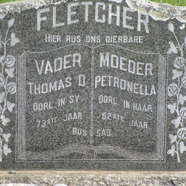 FLETCHER Thomas D. &amp; Petronella 