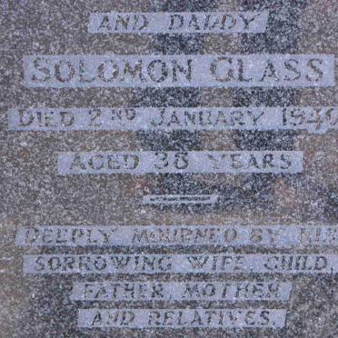 GLASS Solomon -1940