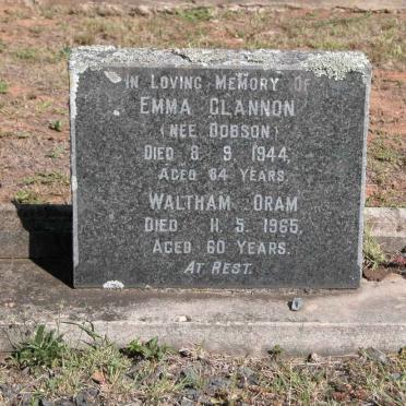 GLANNON Emma nee DOBSON -1944 :: ORAM Waltham -1965