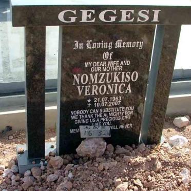 GEGESI Nomzukiso Veronica 1963-2007