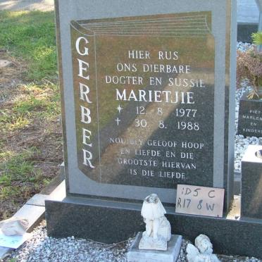 GERBER Marietjie 1977-1988