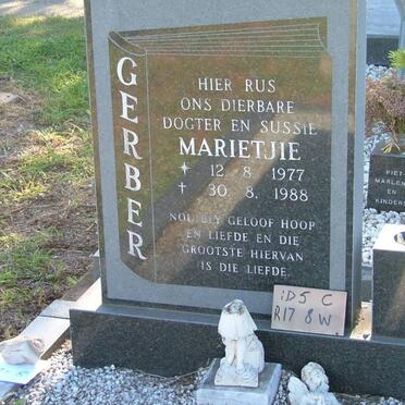 GERBER Marietjie 1977-1988