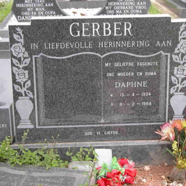 GERBER Daphne 1934-1984 :: GERBER Cornelius Thomas 1953-1990