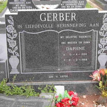 GERBER Daphne 1934-1984 :: GERBER Cornelius Thomas 1953-1990