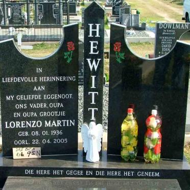 HEWITT Lorenzo Martin 1936-2005