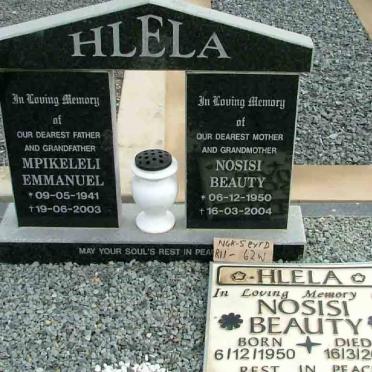 HLELA Mpikeleli Emmanuel 1941-2003 &amp; Nosisi Beauty 1950-2004