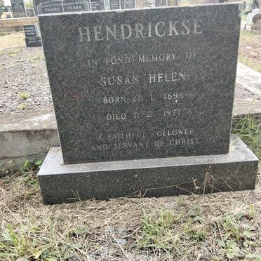 HENDRICKSE Susan Helen 1895-1977